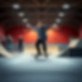 Skateboarding technique demonstration