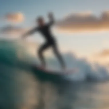 Culture and Community in Surfing A vibrant surfing community engaged in an event, reflecting culture and camaraderie
