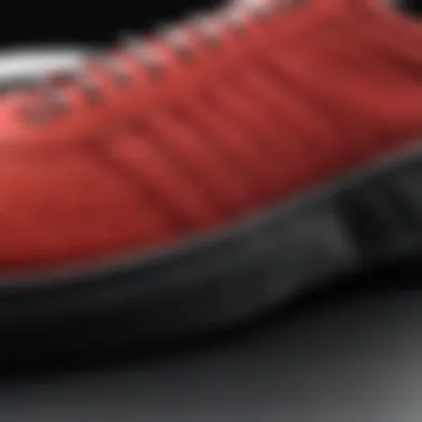 Close-up of materials used in Adidas Black Red collection emphasizing quality and durability