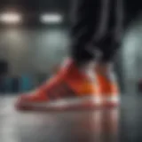 Dynamic athlete demonstrating the versatility of adidas Forum shoes in an urban skate park setting.