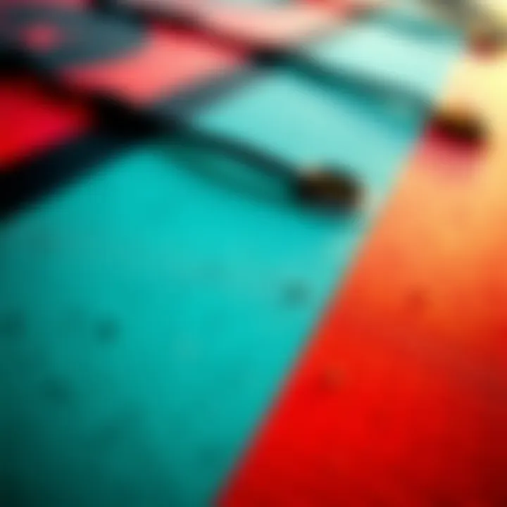 Material and Texture Insights Close-up of a boogie board's material and texture