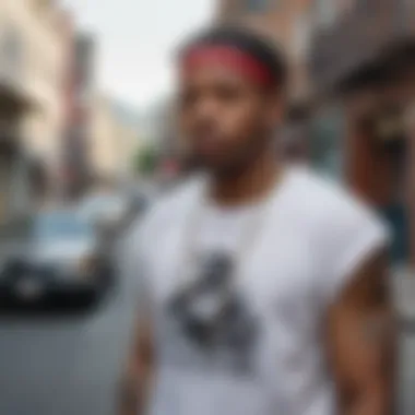 Allen Iverson Shirts in Street Fashion A street fashion scene featuring individuals wearing Allen Iverson shirts
