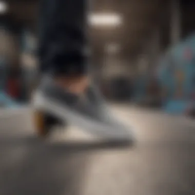 Vans Slip-Ons showcasing grip on a skatepark surface