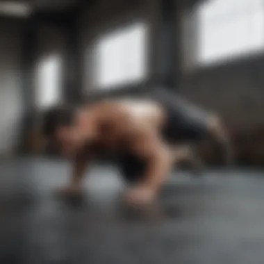 Executing a side plank for lateral stability