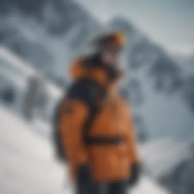 Gore-Tex snowboard jacket in action on the slopes