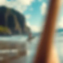 A beautiful beach with gentle waves perfect for novice surfers