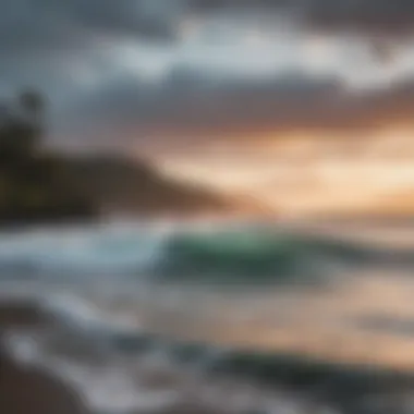 A vibrant beach scene showcasing local surf culture