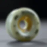 Close-up view of Bones Wheels showcasing their sleek design and texture.