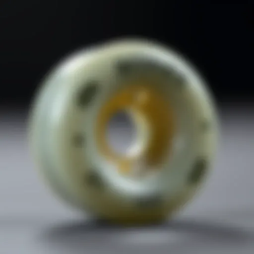 Close-up view of Bones Wheels showcasing their sleek design and texture.