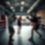 A dynamic training session in a Bronx boxing gym
