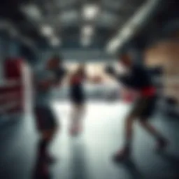A dynamic training session in a Bronx boxing gym