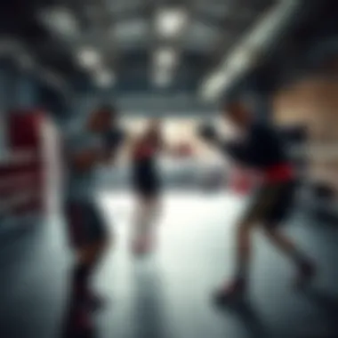 A dynamic training session in a Bronx boxing gym