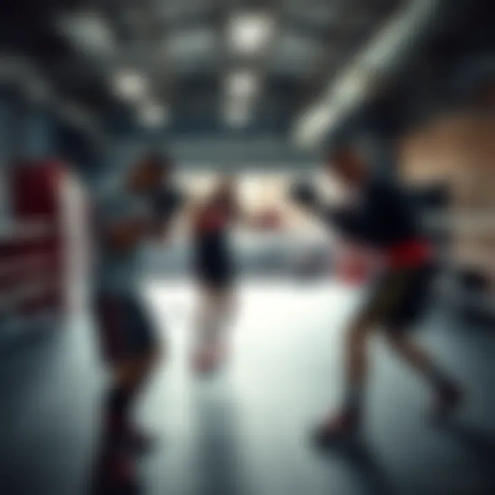 A dynamic training session in a Bronx boxing gym
