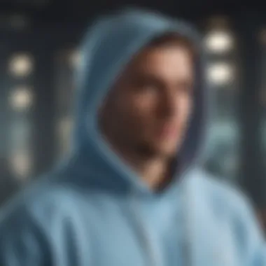 Styling Options for the Champion Light Blue Hoodie Various styling options with the Champion Light Blue Hoodie for active lifestyles