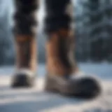 Durable snow boots showcasing high-quality materials