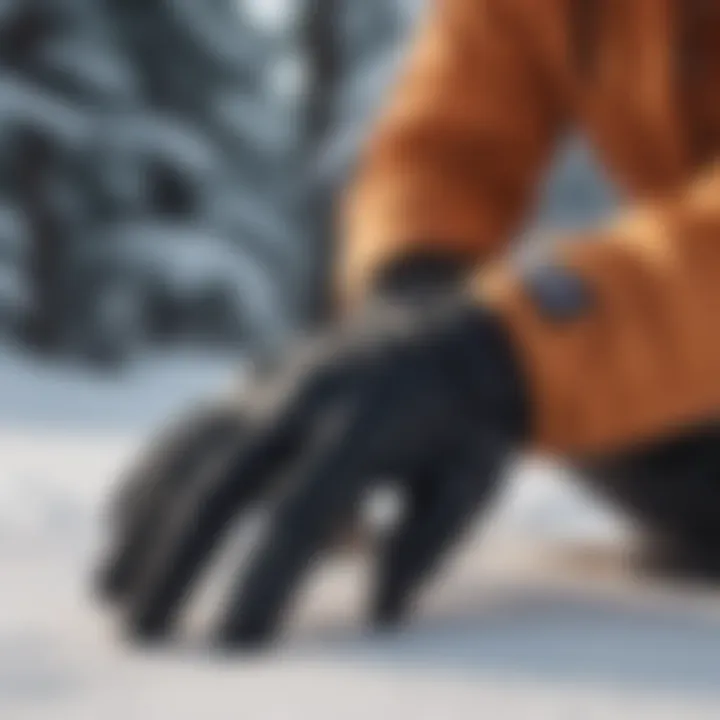 Comparative view of top snowboarding glove brands and models