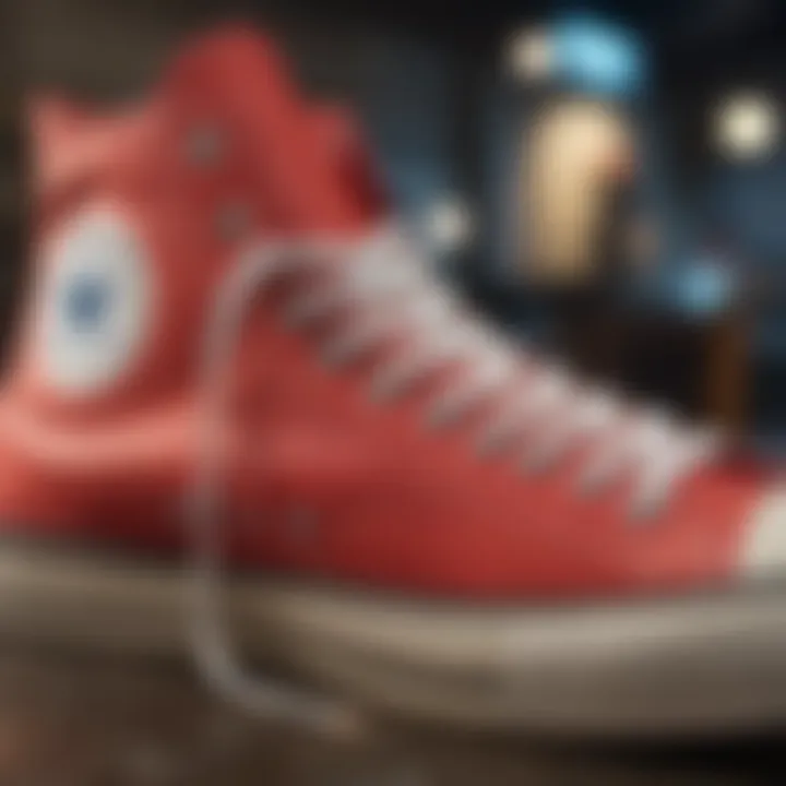 Care and maintenance products next to Chuck Taylor All Star Move Hi.