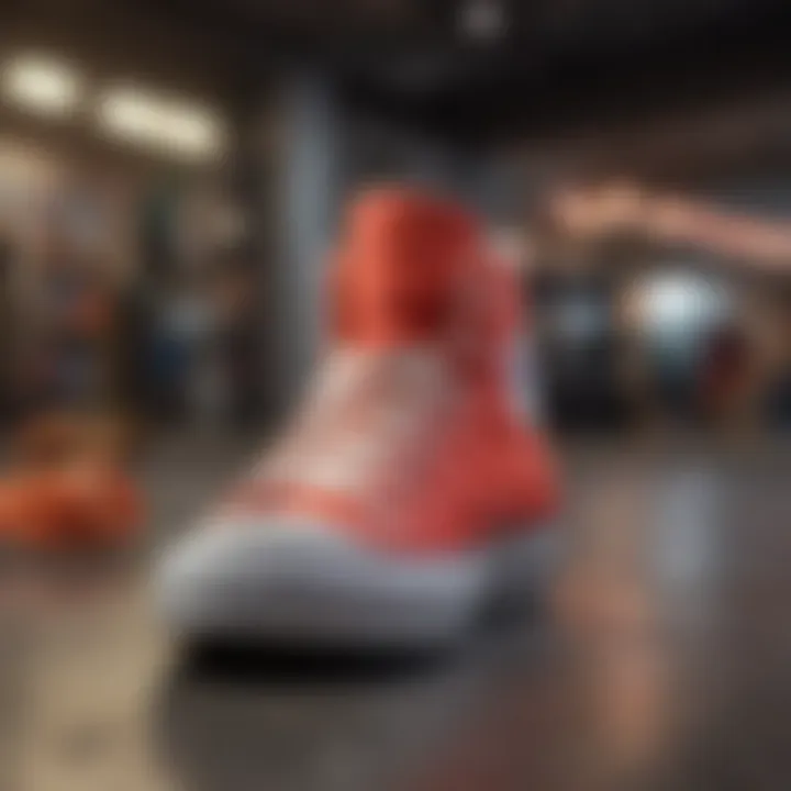Variety of styles and colors of Chuck Taylor All Star Move Hi arranged artistically.