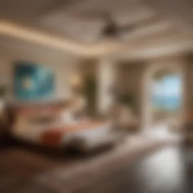 Elegance in Suite Design Opulent suite interior showcasing upscale design and comfort