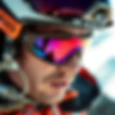 User wearing Oakley Latch Key Glasses during an extreme sport