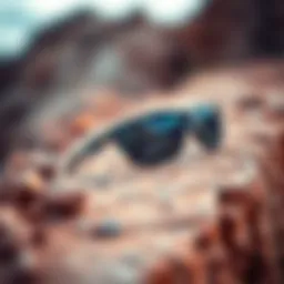 Stylish Oakley Latch Key Glasses on a rugged terrain