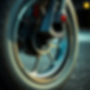 Close-up of Cruiser Wheel Design Detailed view of a 65mm cruiser wheel showcasing its design and features