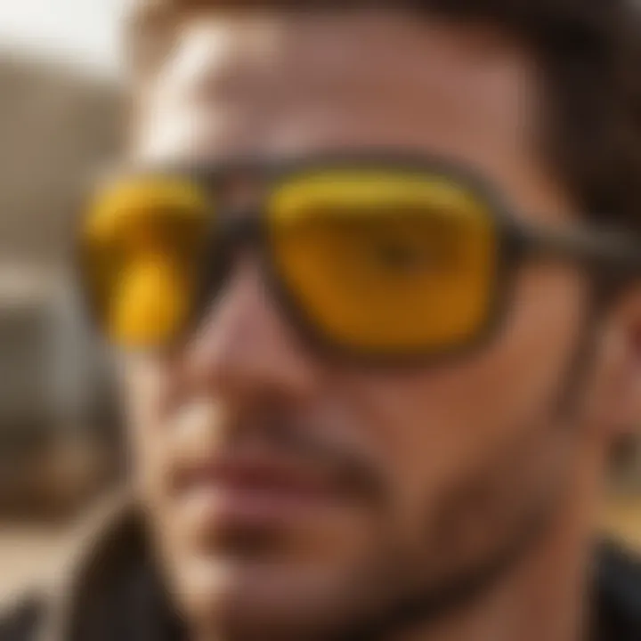 Comparison of yellow-tinted lenses against other lens options for sports