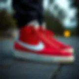 Nike Blazer Mid 77 showcasing unique design elements