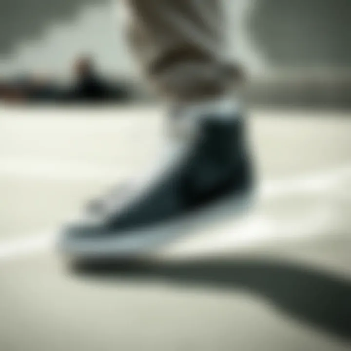 Performance Insights of the Nike Blazer Mid 77 Nike Blazer Mid 77 performance characteristics in action