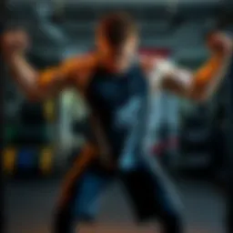 Dynamic strength training session focusing on core stability