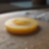 Close-up of surf wax texture