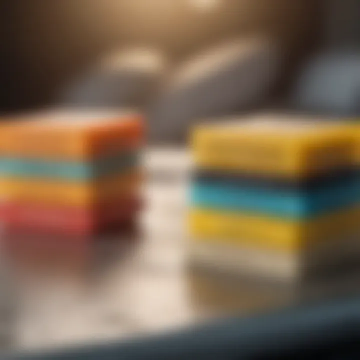 Different types of surf wax displayed