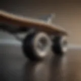 Close-up view of a 27-inch cruiser skateboard showcasing its deck design and graphics