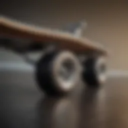 Close-up view of a 27-inch cruiser skateboard showcasing its deck design and graphics