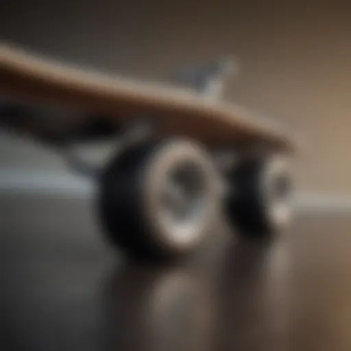 Close-up view of a 27-inch cruiser skateboard showcasing its deck design and graphics