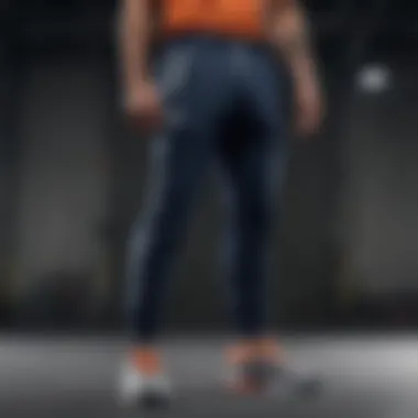 Athletic Performance in Nike Tapered Jogger Pants Dynamic athlete showcasing Nike tapered jogger pants during a high-intensity workout