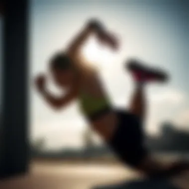 Illustration of common pre-run stretches