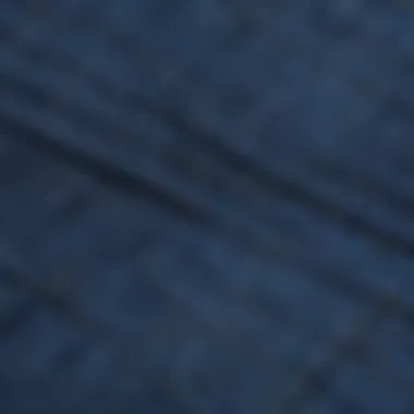 Detailing of Fabric and Stitching Close-up of fabric texture and stitching details of a royal blue tank top