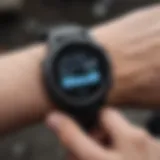 Garmin watch showcasing advanced features for extreme sports