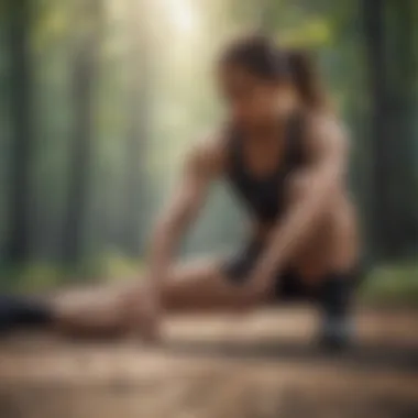 Static Stretching for Optimal Flexibility Runner performing static stretches