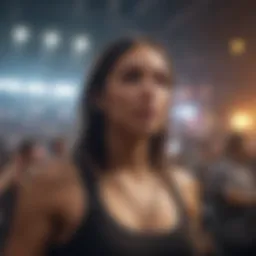 Vibrant concert atmosphere in Detroit