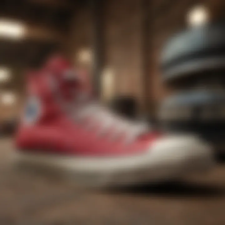 Historical evolution of Converse All Star Junior showcased in a timeline