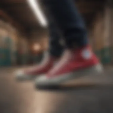 Historical advertisement showcasing Converse's influence in skate culture