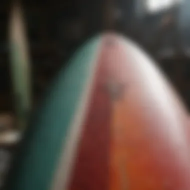 A selection of surfboard materials laid out for crafting.