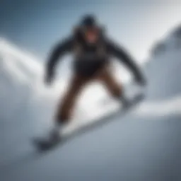 A snowboarder tackling a steep slope with the right board size