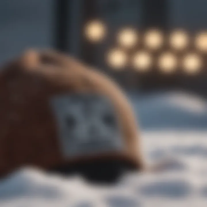 Close-up of Dope Snow Beanie material texture