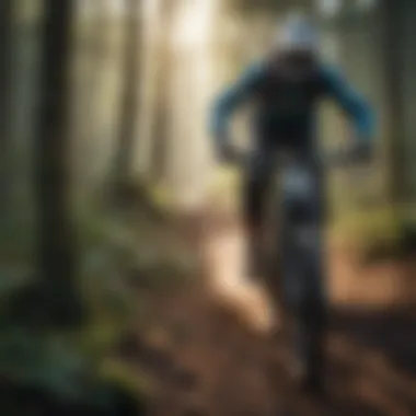 Celebrating the Downhill Biking Community Group of enthusiasts at a downhill mountain biking event