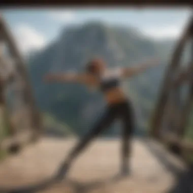 Bridge Pose for Lower Back Strength Executing a bridge pose to enhance lower back strength