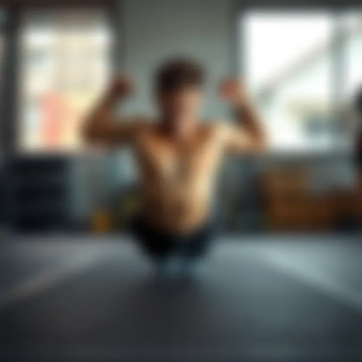 Individual doing a bridge exercise for core