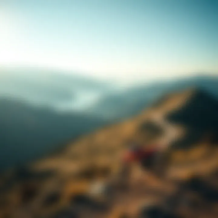 A scenic view of a mountainous terrain ideal for racing